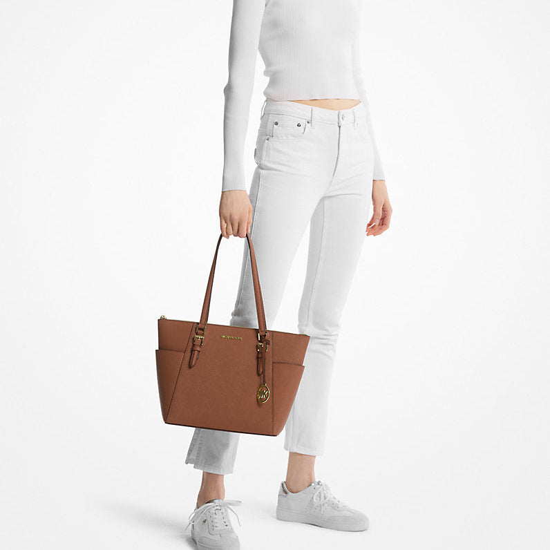 Bolso Tote Charlotte Large Luggage piel de Saffiano