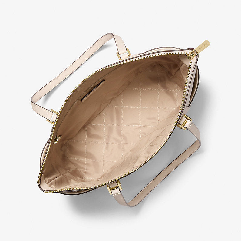 Bolso Tote Charlotte Large Cream piel de Saffiano