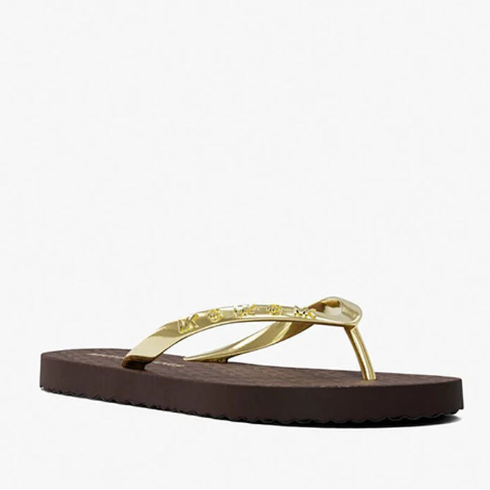 Chancla Signature Logo Flip Flop Brown