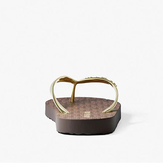Chancla Signature Logo Flip Flop Brown