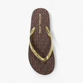 Chancla Signature Logo Flip Flop Brown
