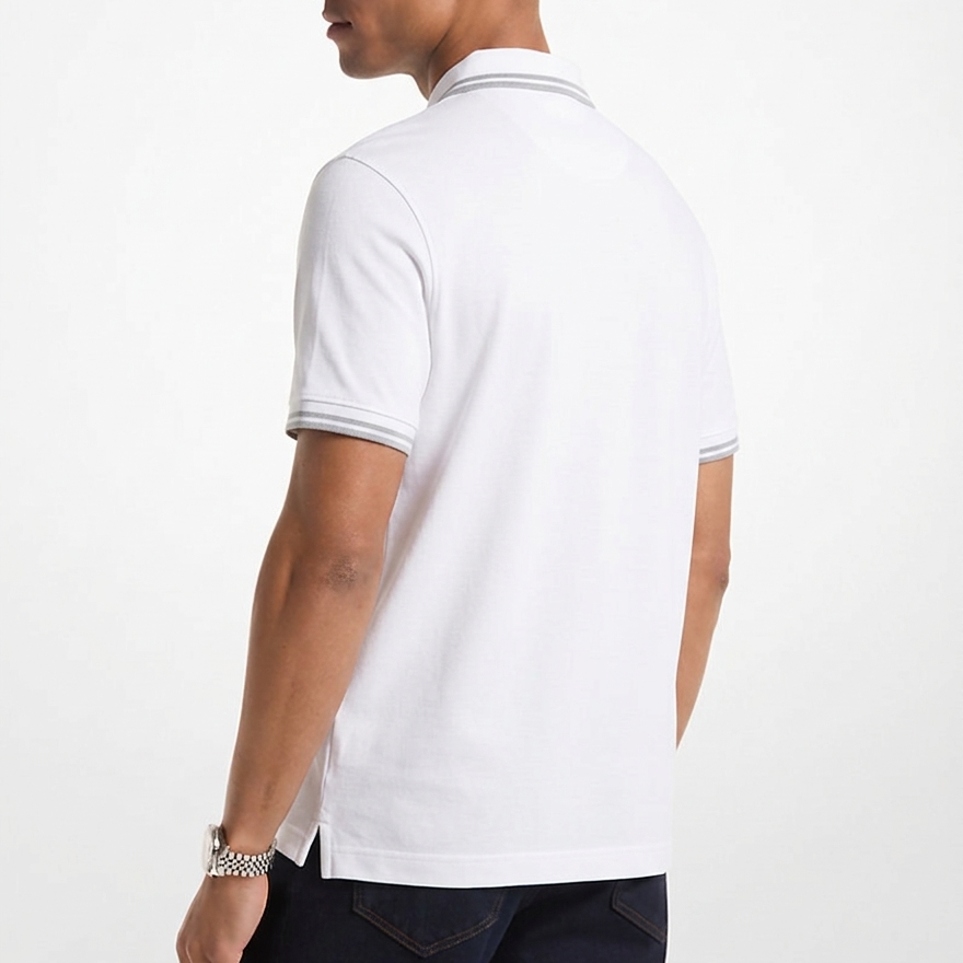 Polo Greenwich de algodón blanco