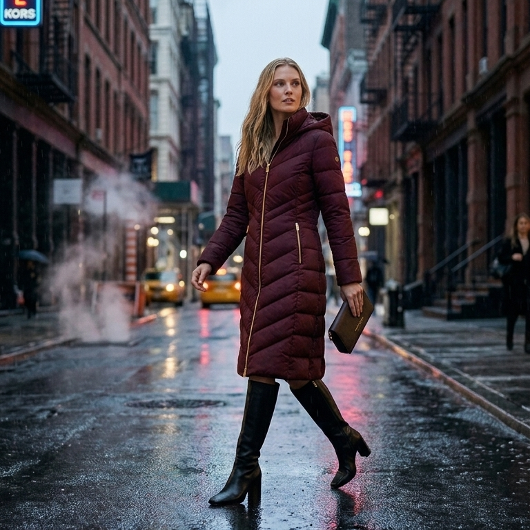 Abrigo Plegable 2 En 1 Michael Kors