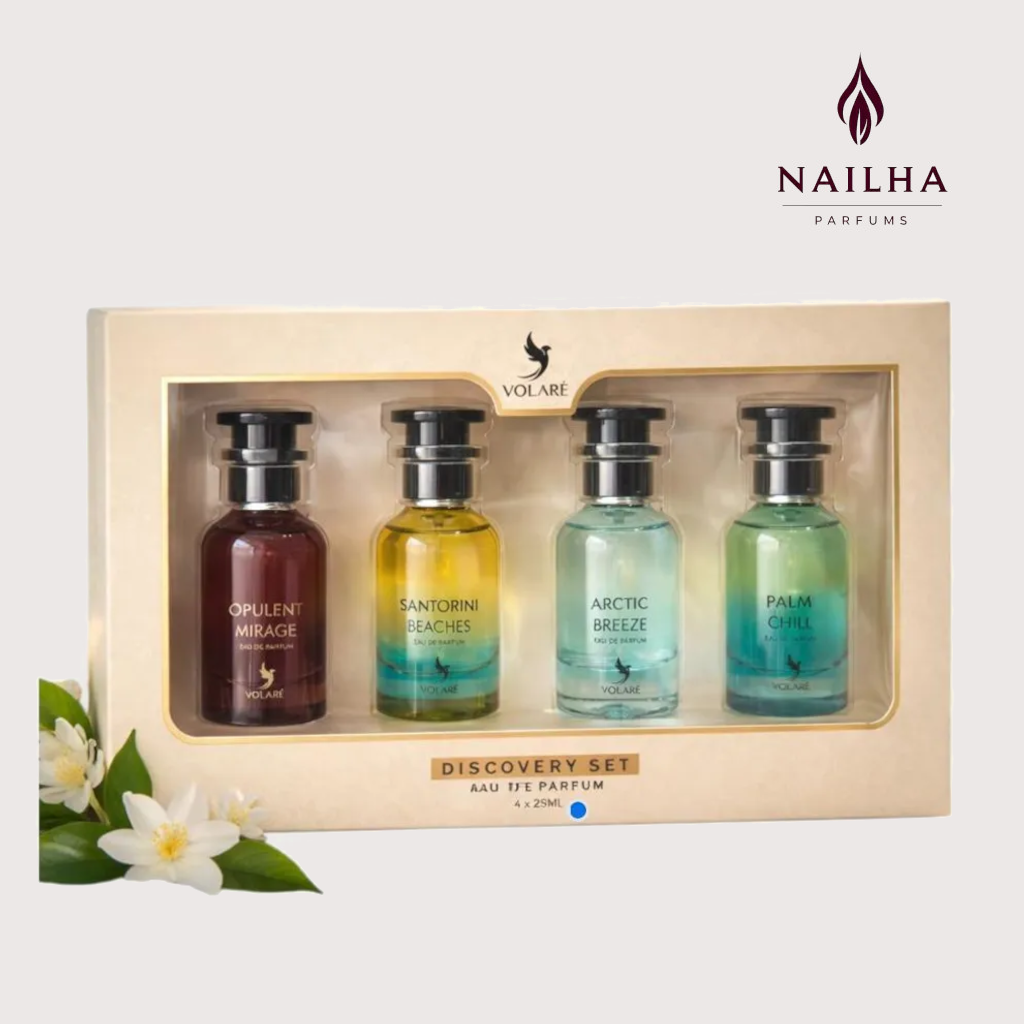 Discovery Set: Opulent Mirage, Santorini Beaches, Palm Chill, Arctic Breeze